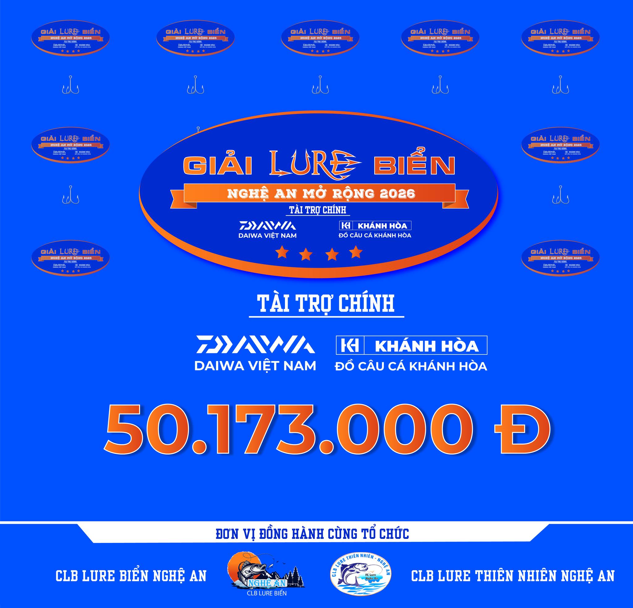 DAIWA VIỆT NAM HÂN HẠNH ĐỒNG HÀNH CÙNG GIẢI LURE BIỂN NGHỆ AN MỞ RỘNG TOÀN QUỐC 2026