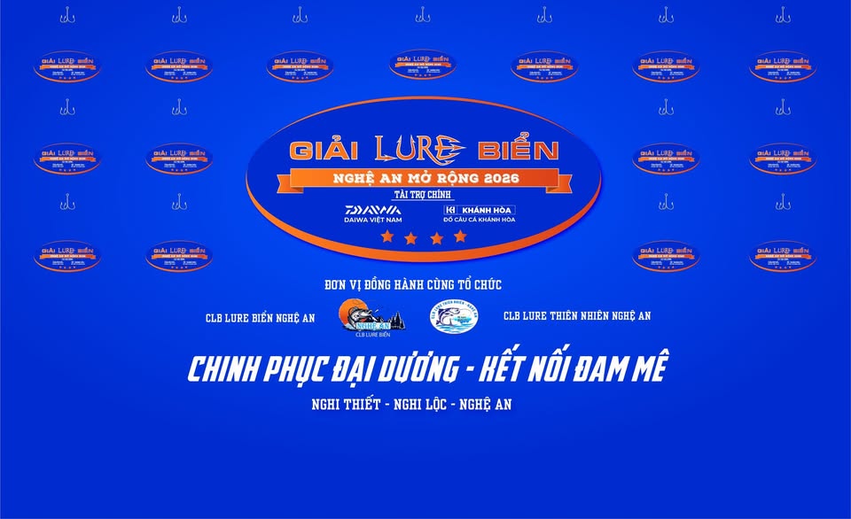 DAIWA VIỆT NAM CÙNG NHÌN LẠI NHỮNG KHOẢNH KHẮC ĐÁNG NHỚ TẠI GIẢI LURE BIỂN NGHỆ AN MỞ RỘNG TOÀN QUỐC 2026